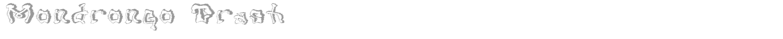 Mondrongo font preview